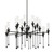 Hudson Valley - 4142-BI - 16 Light Chandelier - Chisel - Black Iron
