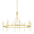 Hudson Valley - 4338-AGB - Eight Light Chandelier - Gates - Aged Brass