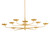 Hudson Valley - 4563-VGL - LED Chandelier - Taormina - Vintage Gold Leaf