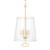 Hudson Valley - 4717-AGB - Four Light Pendant - James - Aged Brass