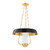 Hudson Valley - 5218-AGB/SBK - One Light Lantern - Provincetown - Aged Brass