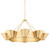 Hudson Valley - 5638-VGL - Eight Light Chandelier - Reeve - Vintage Gold Leaf