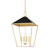 Hudson Valley - 5718-GL/BK - Four Light Pendant - Paxton - Gold Leaf