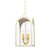 Hudson Valley - 6613-VGL/SSD - Four Light Lantern - Lincroft - Vintage Gold Leaf