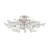 Hudson Valley - 7223-SL - Four Light Semi Flush Mount - Tulip - Silver Leaf