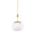 Hudson Valley - 7310-AGB - One Light Pendant - Clementon - Aged Brass