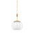 Hudson Valley - 7310-AGB - One Light Pendant - Clementon - Aged Brass