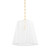 Hudson Valley - 7614-AGB - One Light Pendant - Verona Beach - Aged Brass