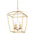 Hudson Valley - 8317-GL - Four Light Lantern - Bryant - Gold Leaf