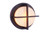 Bulkhead Round Two Light Outdoor Bulkhead (ZA5912-TB)