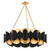 Hudson Valley - 8534-GL/BK - 12 Light Chandelier - Banks - Gold Leaf