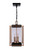 Metalwork Three Light Outdoor Pendant (ZA6511-MNSB)