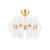 Hudson Valley - 9122-AGB - Eight Light Semi Flush Mount - Hilo - Aged Brass