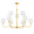 Hudson Valley - 9148-AGB - Eight Light Chandelier - Paramus - Aged Brass