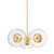 Hudson Valley - 9427-AGB - Six Light Chandelier - Kert - Aged Brass