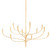 Hudson Valley - 9612-VGL - 12 Light Chandelier - Labra - Vintage Gold Leaf