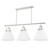 Hudson Valley - 9658-PN - Three Light Island Pendant - Aldridge - Polished Nickel