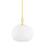 Hudson Valley - 9717-AGB - One Light Pendant - Ingels - Aged Brass