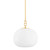 Hudson Valley - 9717-AGB - One Light Pendant - Ingels - Aged Brass