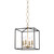 Hudson Valley - BKO150-AGB/BK - Four Light Lantern - Richie - Aged Brass