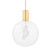 Hudson Valley - KBS1875701L-AGB - One Light Pendant - Gio - Aged Brass