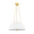 Hudson Valley - MDS1100-AGB/WP - Three Light Pendant - Chiswick - Aged Brass