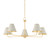 Hudson Valley - MDS2000-AGB/OW - Five Light Chandelier - Burghley - Aged Brass