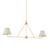 Hudson Valley - MDS2001-AGB/OW - Two Light Linear - Burghley - Aged Brass