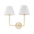 Hudson Valley - MDS2201-AGB/OW - Two Light Wall Sconce - Wedgewood - Aged Brass