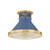 Hudson Valley - MDS2402-AGB/FBL - One Light Flush Mount - Highclere - Aged Brass