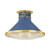 Hudson Valley - MDS2403-AGB/FBL - One Light Flush Mount - Highclere - Aged Brass