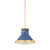 Hudson Valley - MDS2404-AGB/FBL - One Light Pendant - Highclere - Aged Brass