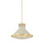 Hudson Valley - MDS2405-AGB/OW - One Light Pendant - Highclere - Aged Brass