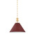 Hudson Valley - MDS352-AGB/CRN - One Light Pendant - Painted No. 2 - Aged Brass