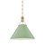 Hudson Valley - MDS352-AGB/LFG - One Light Pendant - Painted No. 2 - Aged Brass