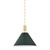 Hudson Valley - MDS352-AGB/SSG - One Light Pendant - Painted No. 2 - Aged Brass
