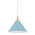 Hudson Valley - MDS352L-AGB/BB - One Light Pendant - Painted No. 2 - Aged Brass