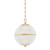 Hudson Valley - MDS800-AGB - One Light Pendant - Sphere No. 3 - Aged Brass