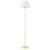 Hudson Valley - MDSL133-AGB - One Light Floor Lamp - Leeds - Aged Brass