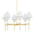 Hudson Valley - PI1899806-AGB - Six Light Chandelier - Glenmoore - Aged Brass
