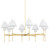 Hudson Valley - PI1899808-AGB - Eight Light Chandelier - Glenmoore - Aged Brass