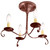 Northeast Lantern - 984F-AC-LT4 - Four Light Flush Mount - Chandelier - Antique Copper