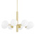 Mitzi - H105808-AGB - Eight Light Chandelier - Stella - Aged Brass