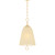 Mitzi - H1058701S-AGB - One Light Pendant - Christine - Aged Brass