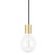 Mitzi - H109701-AGB - One Light Pendant - Ava - Aged Brass