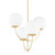 Mitzi - H160804-AGB - Four Light Chandelier - Carrie - Aged Brass