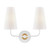 Merri Two Light Wall Sconce (H318102-AGB/WH)
