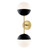 Mitzi - H344102A-AGB/BK - Two Light Wall Sconce - Renee - Aged Brass