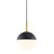 Mitzi - H344701-AGB/BK - One Light Pendant - Renee - Aged Brass