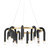 Mitzi - H382820-AGB/BK - 20 Light Chandelier - Whit - Aged Brass